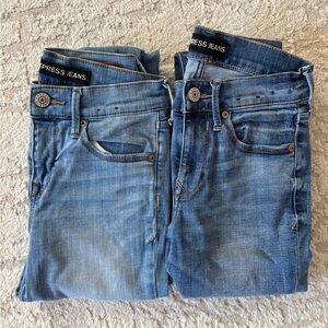 Express skinny jeans bundle 0 and 0S